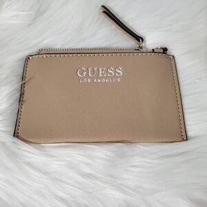 Guess Beige Zip Wallet